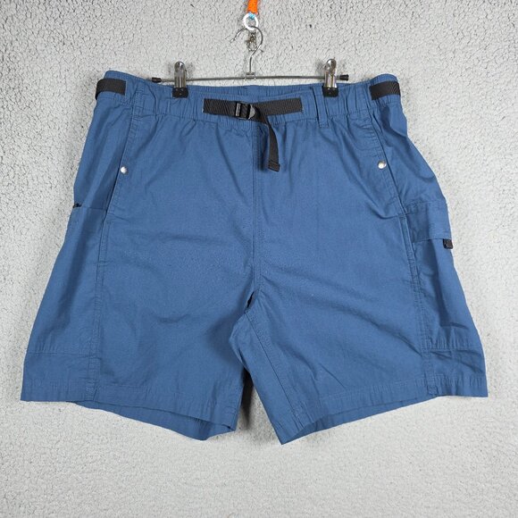 The North Face Cargo Shorts Mens Size Large Shady Blue Ripstop Belted 7L NWT - Picture 1 of 14